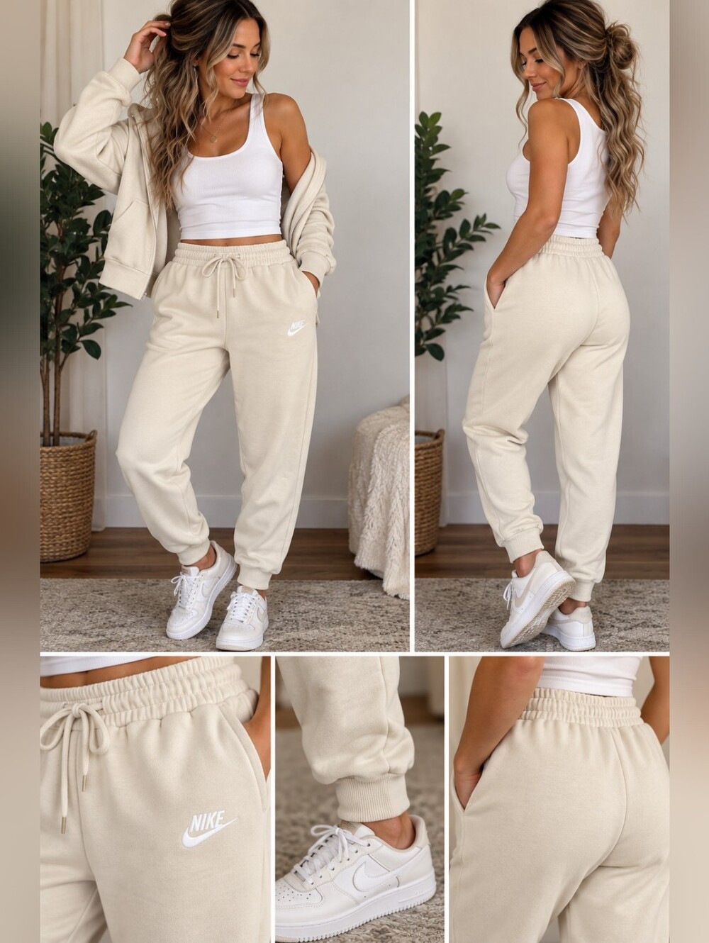 Nike Women's Cream Joggers